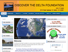 Tablet Screenshot of discoverthedelta.org